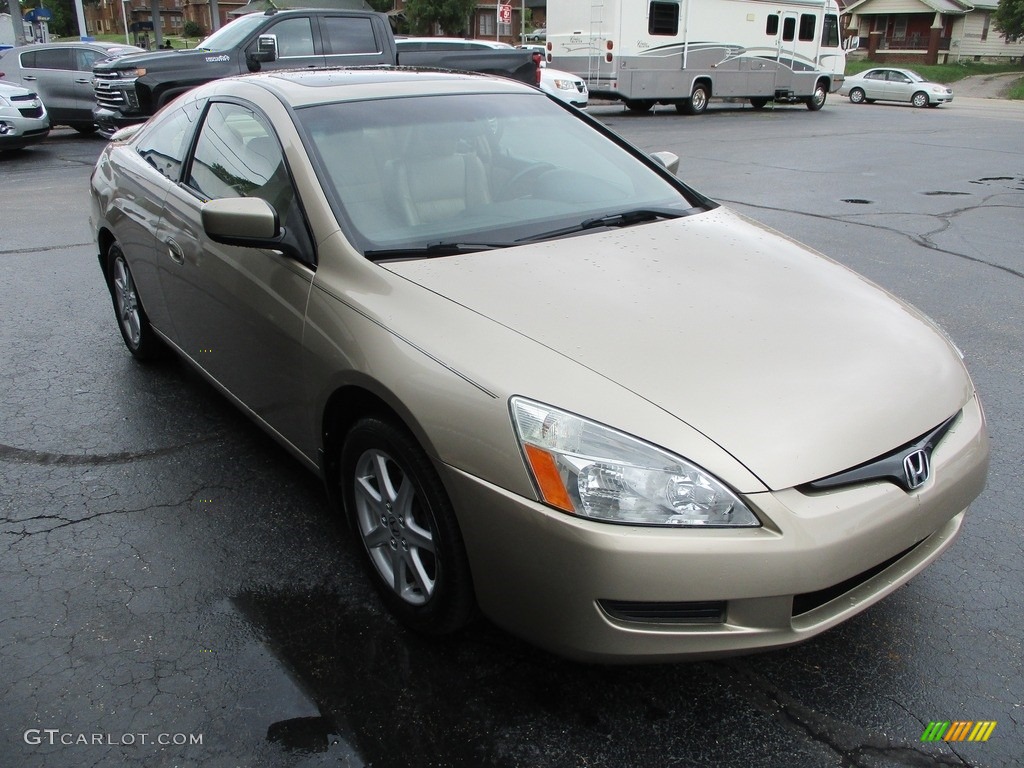 2003 Accord EX V6 Coupe - Desert Mist Metallic / Ivory photo #5
