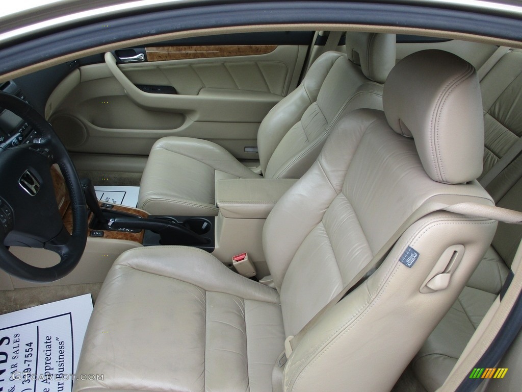 2003 Accord EX V6 Coupe - Desert Mist Metallic / Ivory photo #7