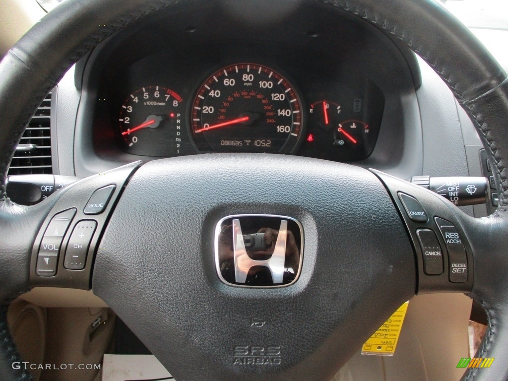 2003 Accord EX V6 Coupe - Desert Mist Metallic / Ivory photo #11