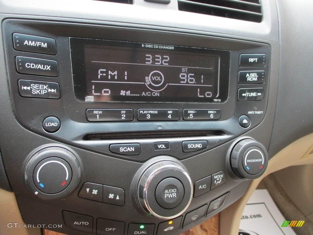2003 Accord EX V6 Coupe - Desert Mist Metallic / Ivory photo #16