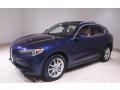 2019 Montecarlo Blue Metallic Alfa Romeo Stelvio Ti Lusso AWD  photo #3