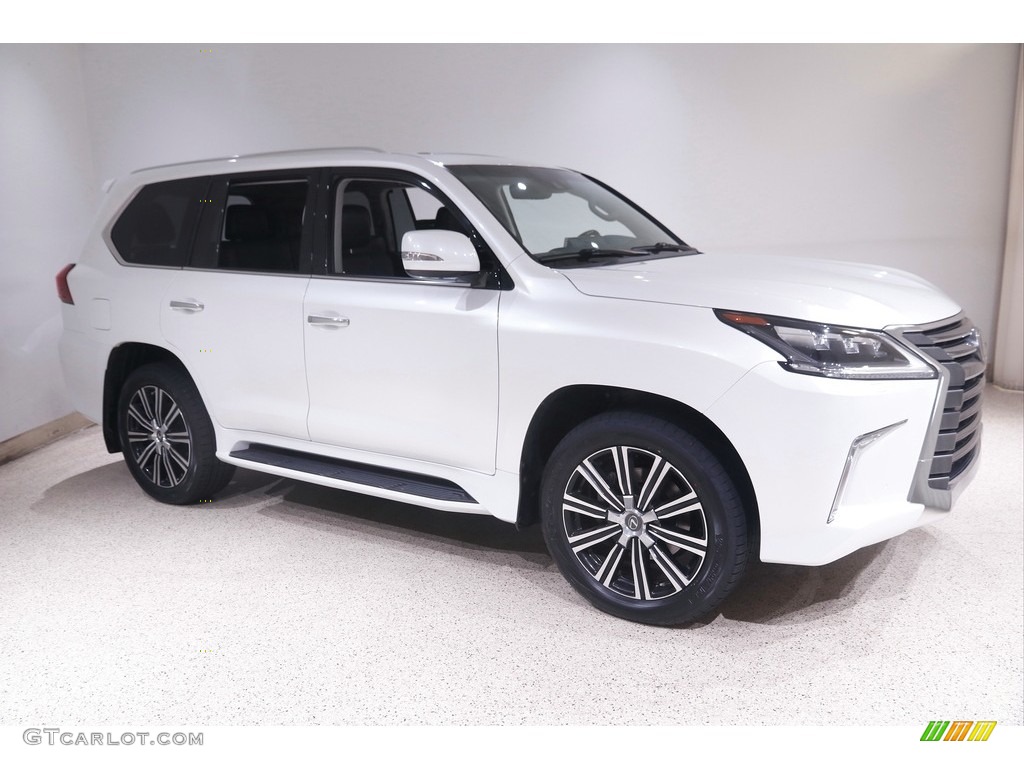 2019 LX 570 - Eminent White Pearl / Black photo #1