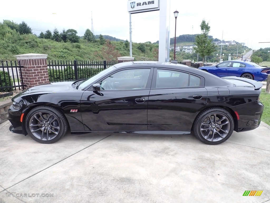 Pitch Black 2022 Dodge Charger Scat Pack Plus Exterior Photo #144614936