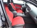 2022 Dodge Charger Black/Ruby Red Interior Front Seat Photo