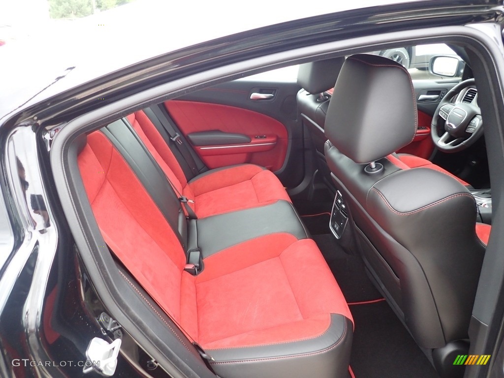 Black/Ruby Red Interior 2022 Dodge Charger Scat Pack Plus Photo #144615107