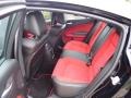 2022 Dodge Charger Black/Ruby Red Interior Rear Seat Photo