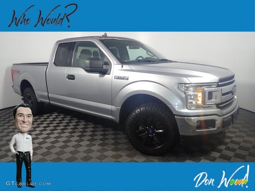 2020 F150 XLT SuperCab 4x4 - Iconic Silver / Medium Earth Gray photo #1