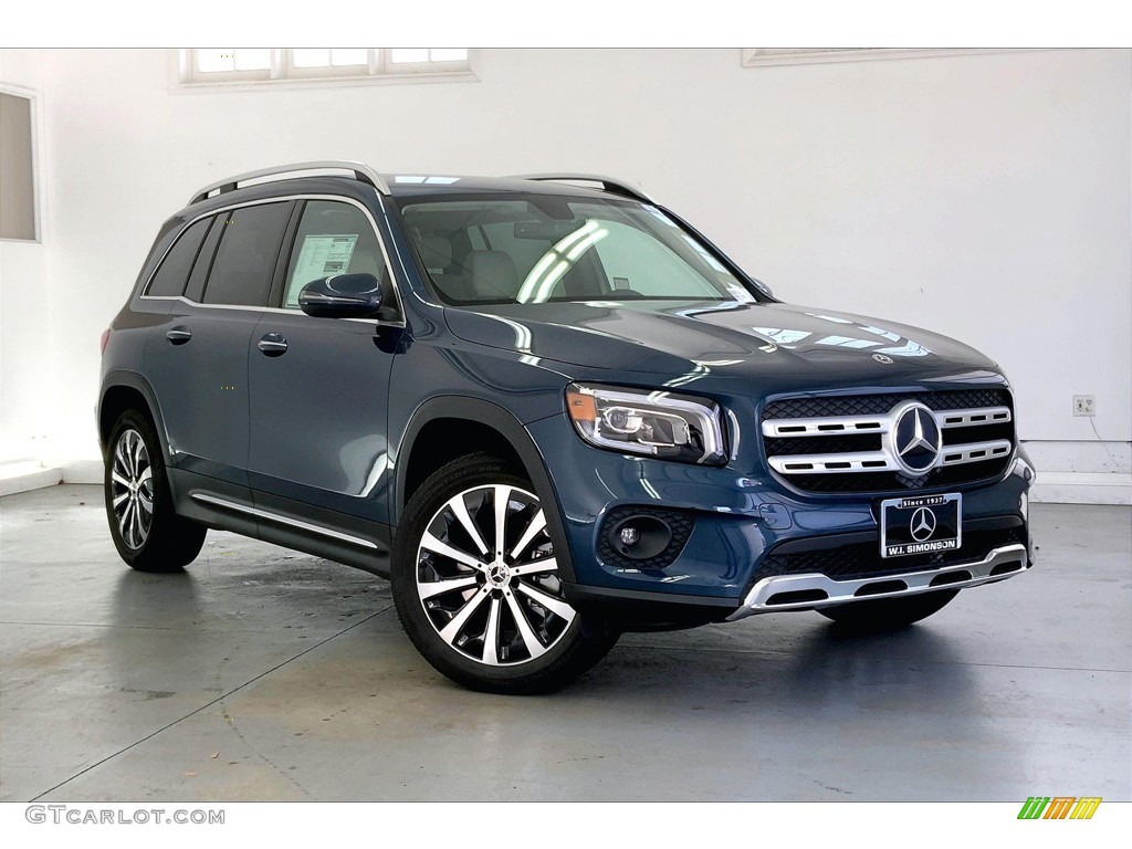 2022 GLB 250 4Matic - Denim Blue Metallic / Macchiato Beige photo #12