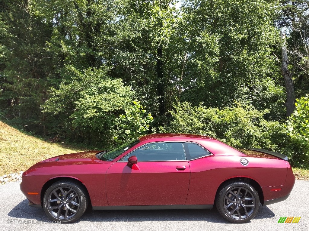 Octane Red Pearl 2022 Dodge Challenger SXT Blacktop Exterior Photo #144616277