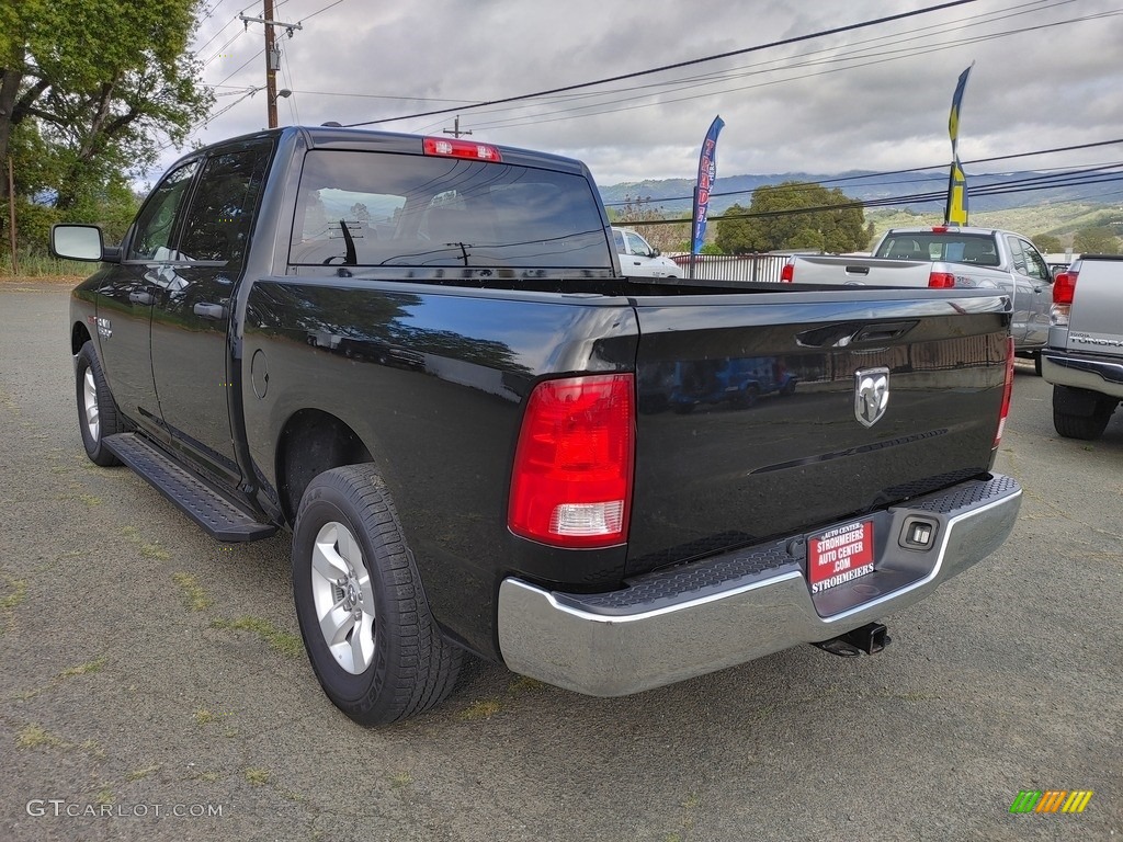 2019 1500 Classic Tradesman Crew Cab - Brilliant Black Crystal Pearl / Black/Diesel Gray photo #5