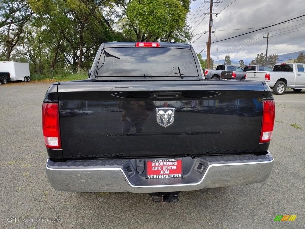 2019 1500 Classic Tradesman Crew Cab - Brilliant Black Crystal Pearl / Black/Diesel Gray photo #6