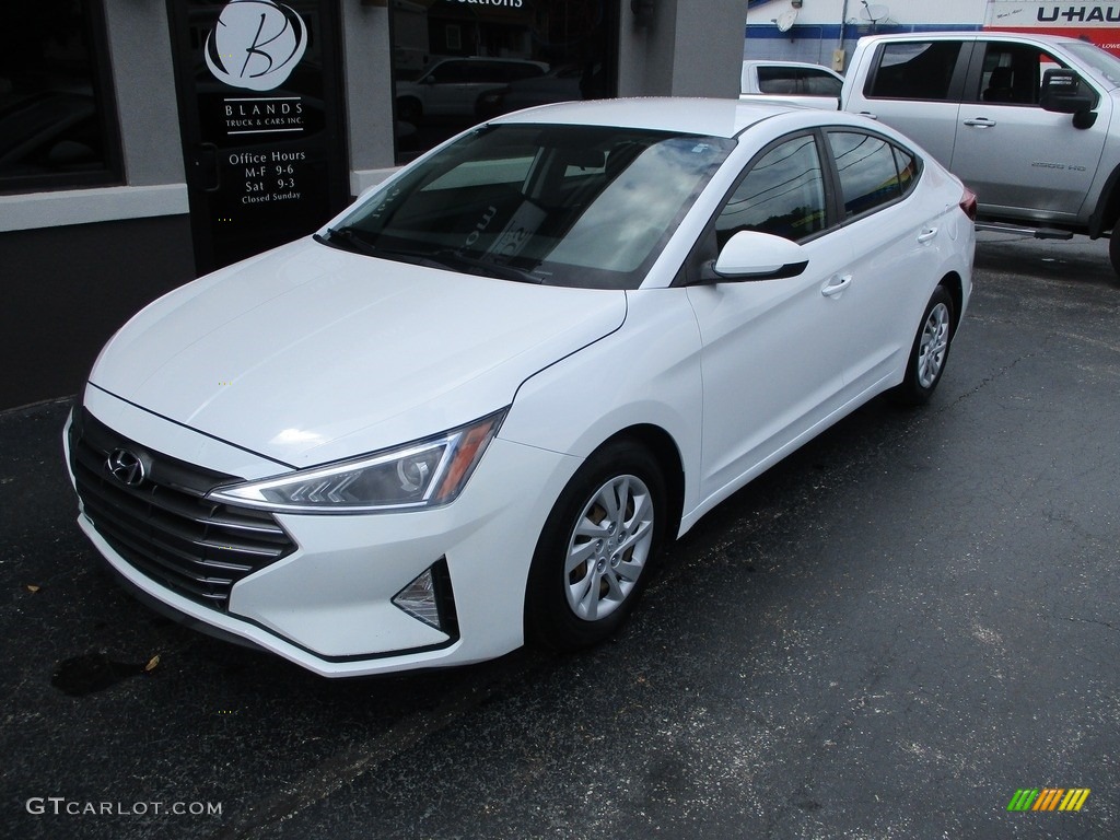 2019 Elantra SE - Quartz White Pearl / Black photo #2