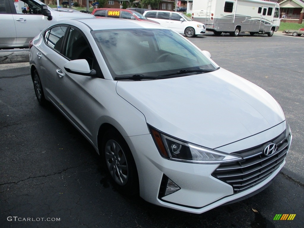 2019 Elantra SE - Quartz White Pearl / Black photo #5