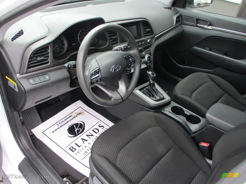 2019 Elantra SE - Quartz White Pearl / Black photo #6
