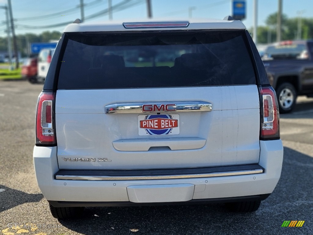2016 Yukon XL Denali 4WD - White Frost Tricoat / Cocoa/Dark Atmosphere photo #8
