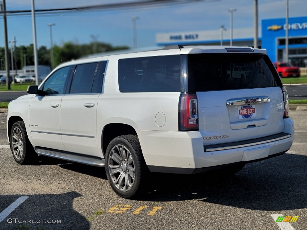2016 Yukon XL Denali 4WD - White Frost Tricoat / Cocoa/Dark Atmosphere photo #9