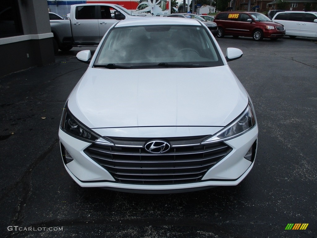 2019 Elantra SE - Quartz White Pearl / Black photo #22