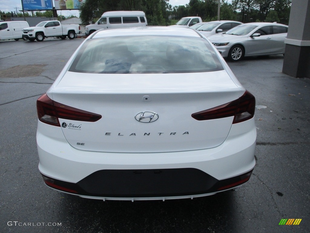 2019 Elantra SE - Quartz White Pearl / Black photo #23