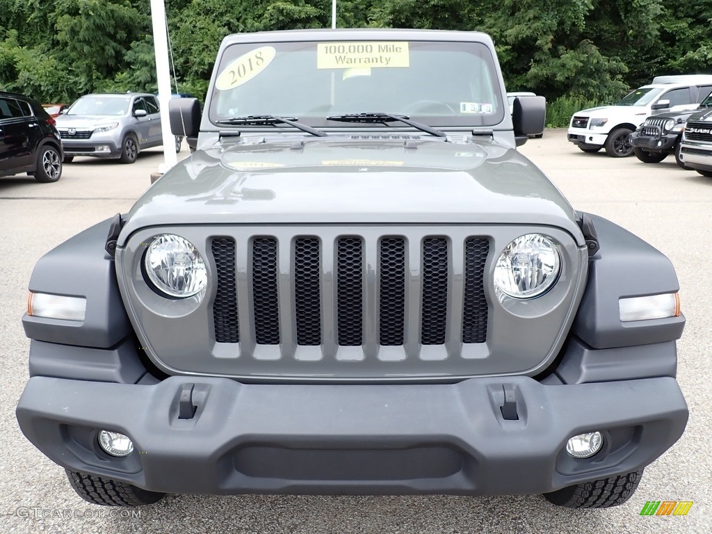 2018 Wrangler Sport 4x4 - Granite Crystal Metallic / Black photo #9