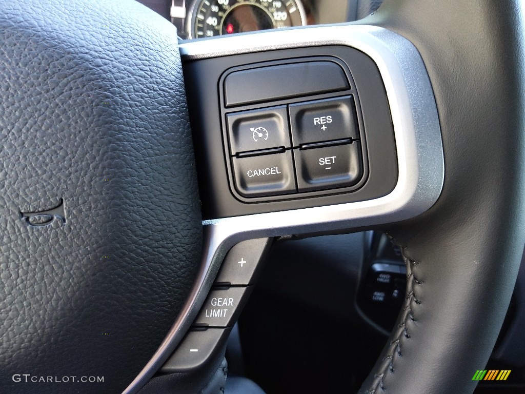 2022 Ram 2500 Big Horn Mega Cab 4x4 Black Steering Wheel Photo #144617744