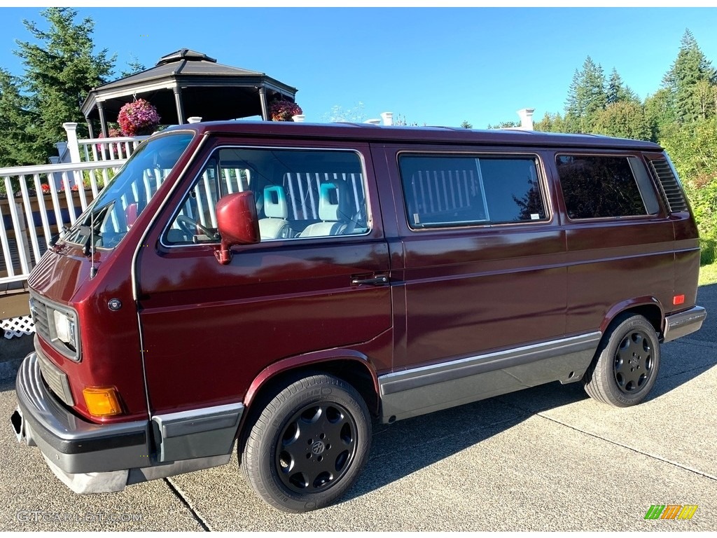 Titian Red Metallic 1988 Volkswagen Vanagon GL Wolfsburg Edition Exterior Photo #144617987
