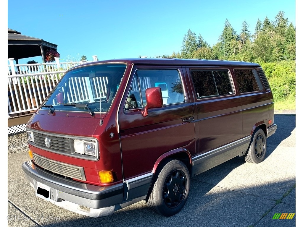 Titian Red Metallic 1988 Volkswagen Vanagon GL Wolfsburg Edition Exterior Photo #144618293