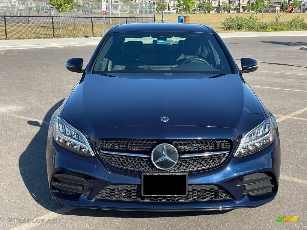 2021 C 300 Sedan Night Edition - Lunar Blue Metallic / Black photo #2
