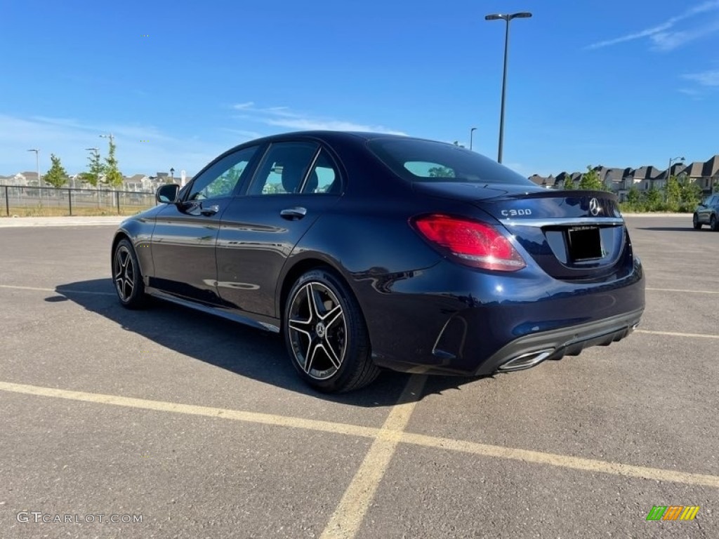 2021 C 300 Sedan Night Edition - Lunar Blue Metallic / Black photo #4