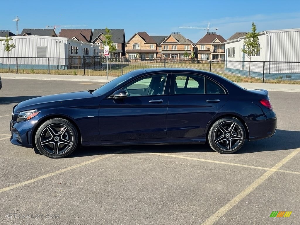 2021 C 300 Sedan Night Edition - Lunar Blue Metallic / Black photo #19