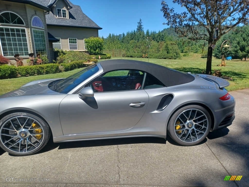 2017 911 Turbo Coupe - GT Silver Metallic / Bordeaux Red photo #1