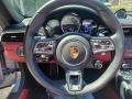 2017 Porsche 911 Bordeaux Red Interior Steering Wheel Photo