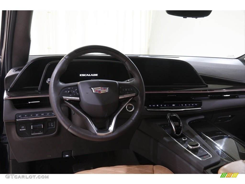 2022 Cadillac Escalade Premium Luxury 4WD Brandy/Very Dark Atmosphere Dashboard Photo #144619283