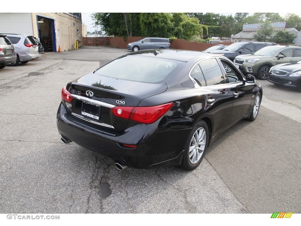 2015 Q50 3.7 AWD - Black Obsidian / Graphite photo #5