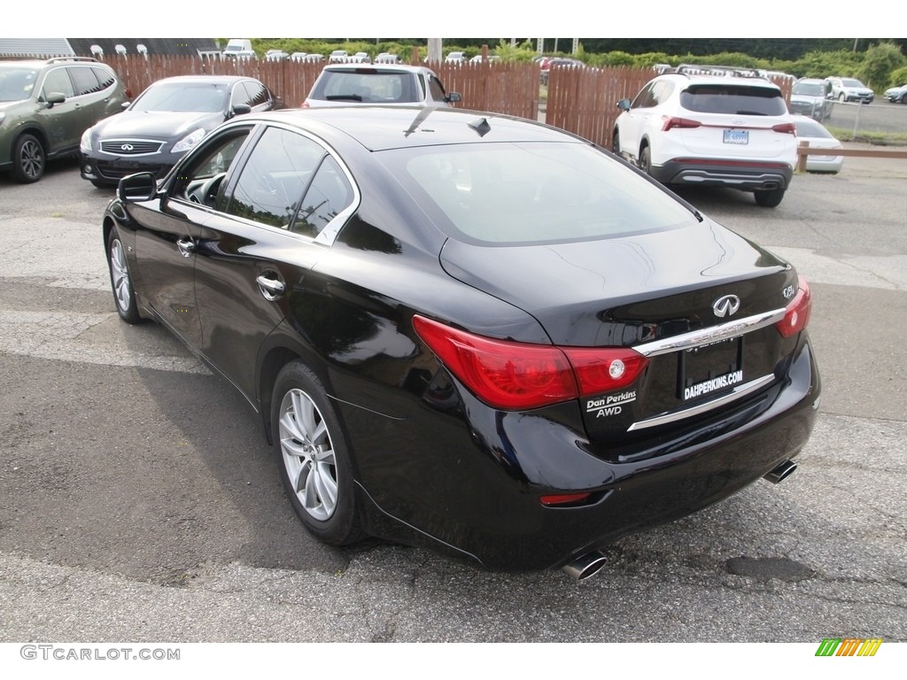 2015 Q50 3.7 AWD - Black Obsidian / Graphite photo #7