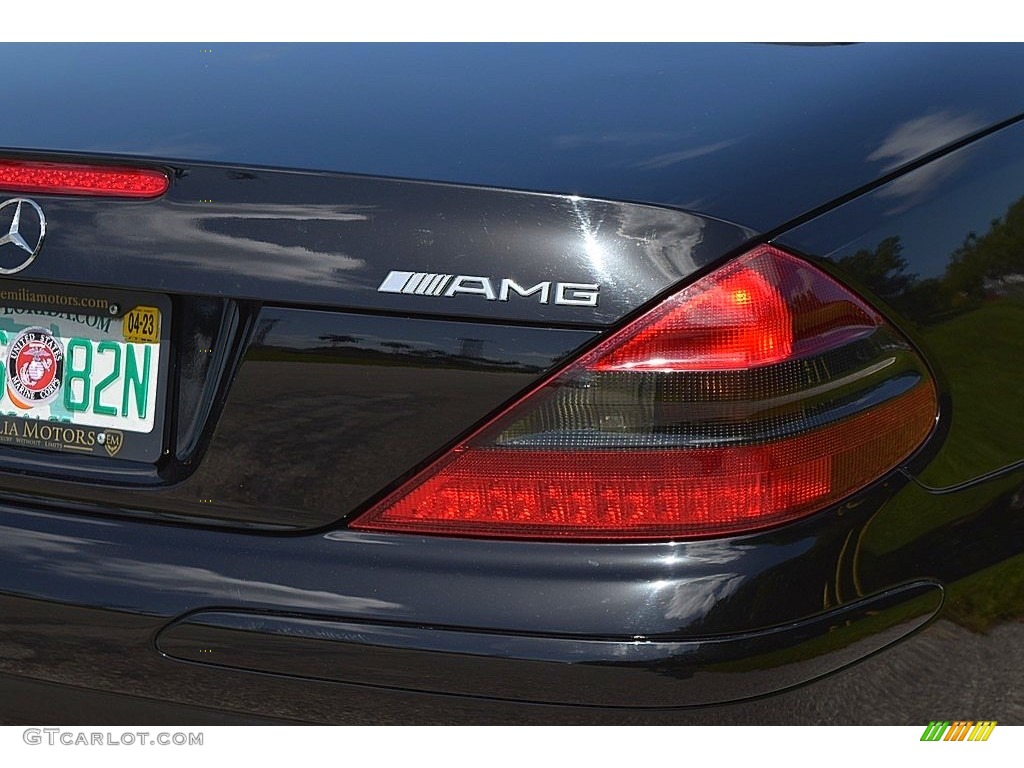 2004 SL 55 AMG Roadster - Black / Charcoal photo #11