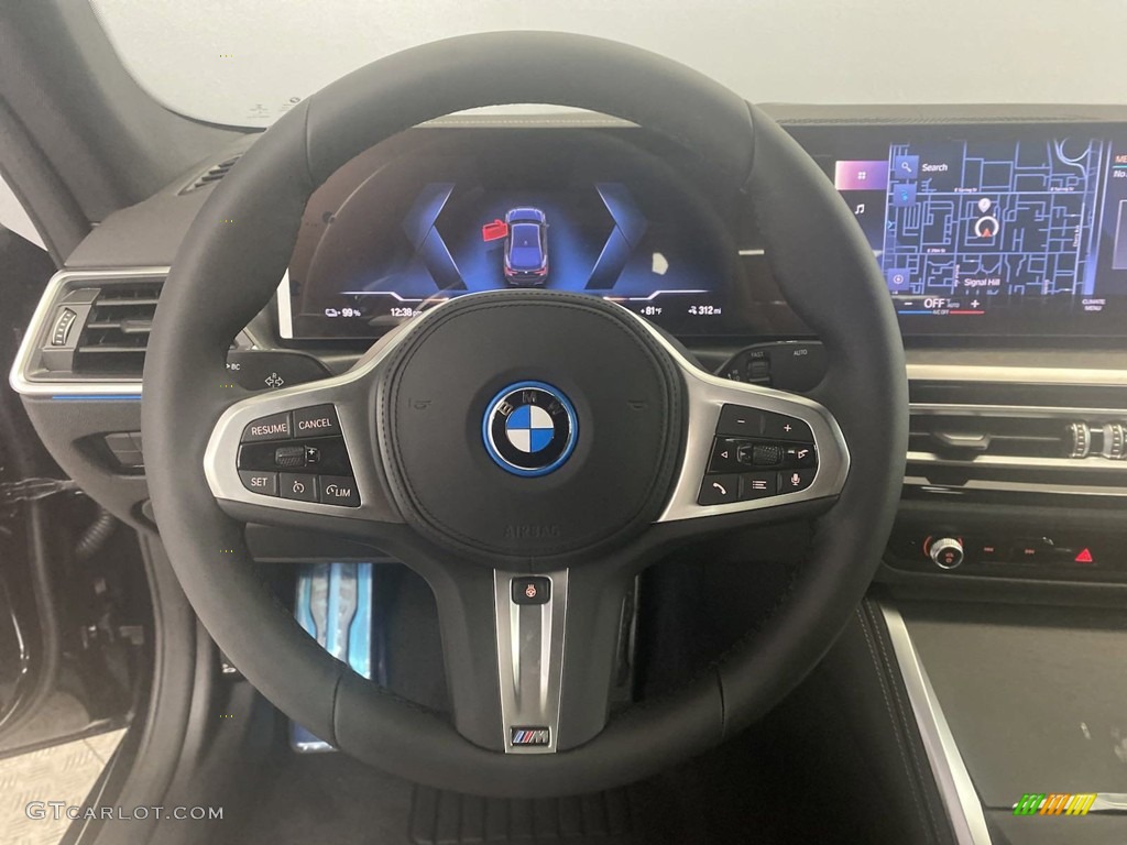 2022 BMW i4 Series eDrive40 Gran Coupe Tacora Red Steering Wheel Photo #144620014