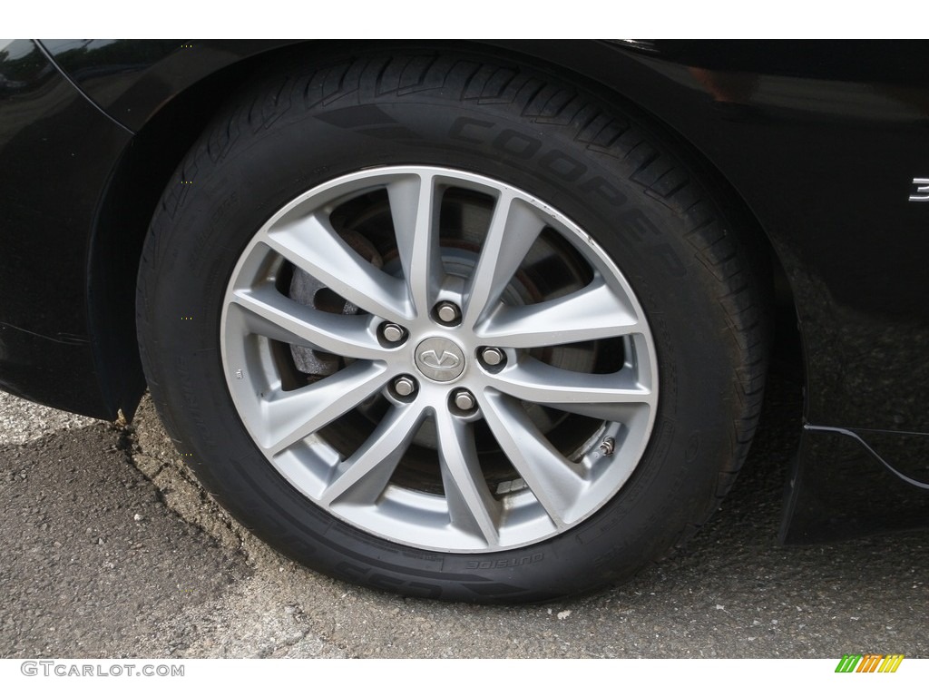 2015 Q50 3.7 AWD - Black Obsidian / Graphite photo #18