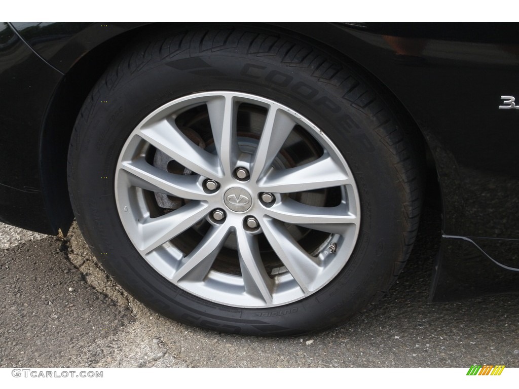 2015 Q50 3.7 AWD - Black Obsidian / Graphite photo #19