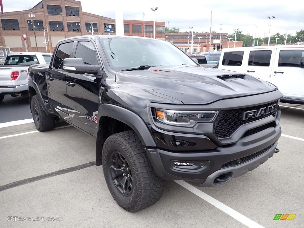 Diamond Black Crystal Pearl 2021 Ram 1500 TRX Crew Cab 4x4 Exterior Photo #144620257