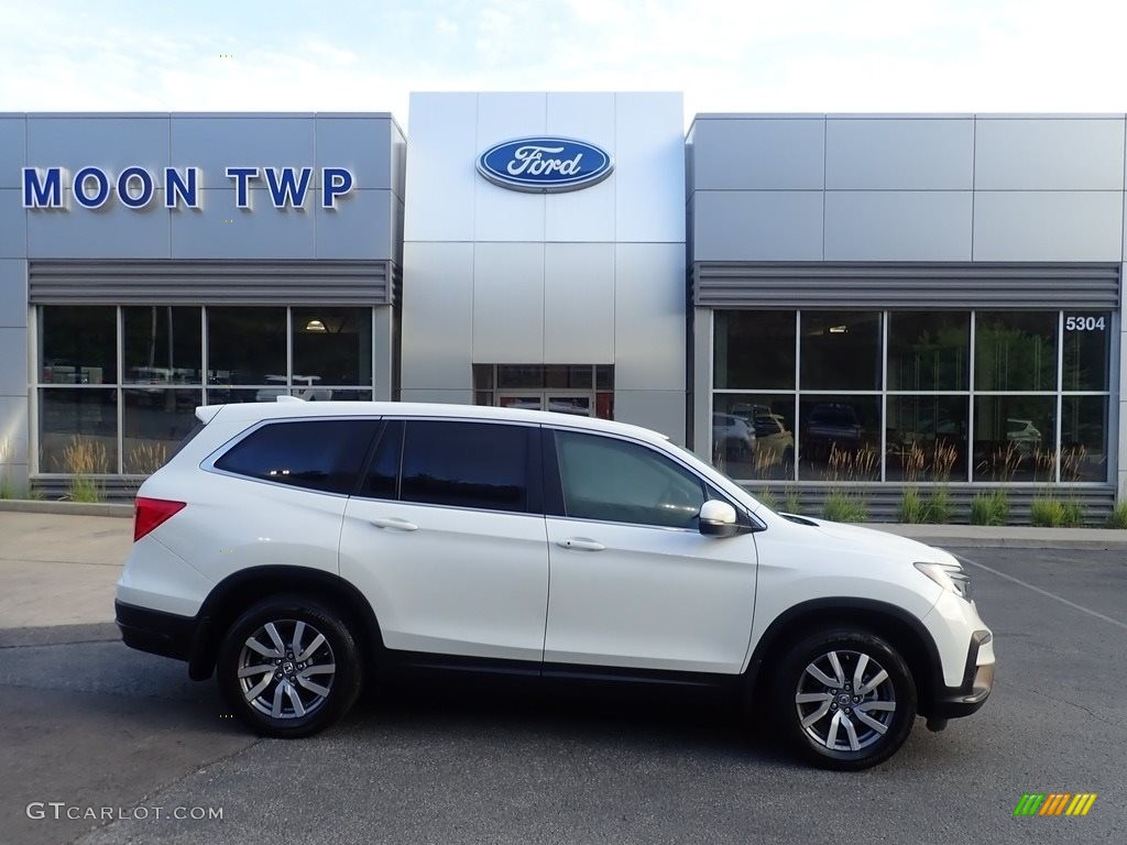 2019 Pilot EX-L AWD - White Diamond Pearl / Black photo #1