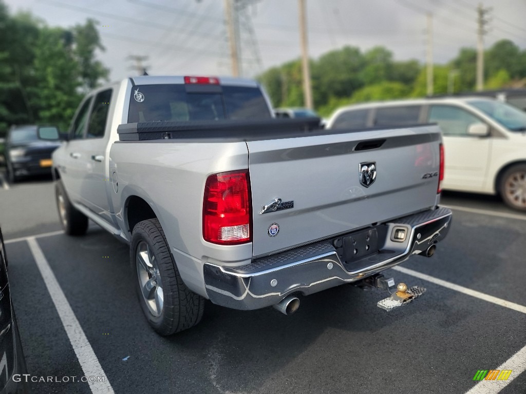 2018 1500 Big Horn Crew Cab 4x4 - Bright Silver Metallic / Black/Diesel Gray photo #8