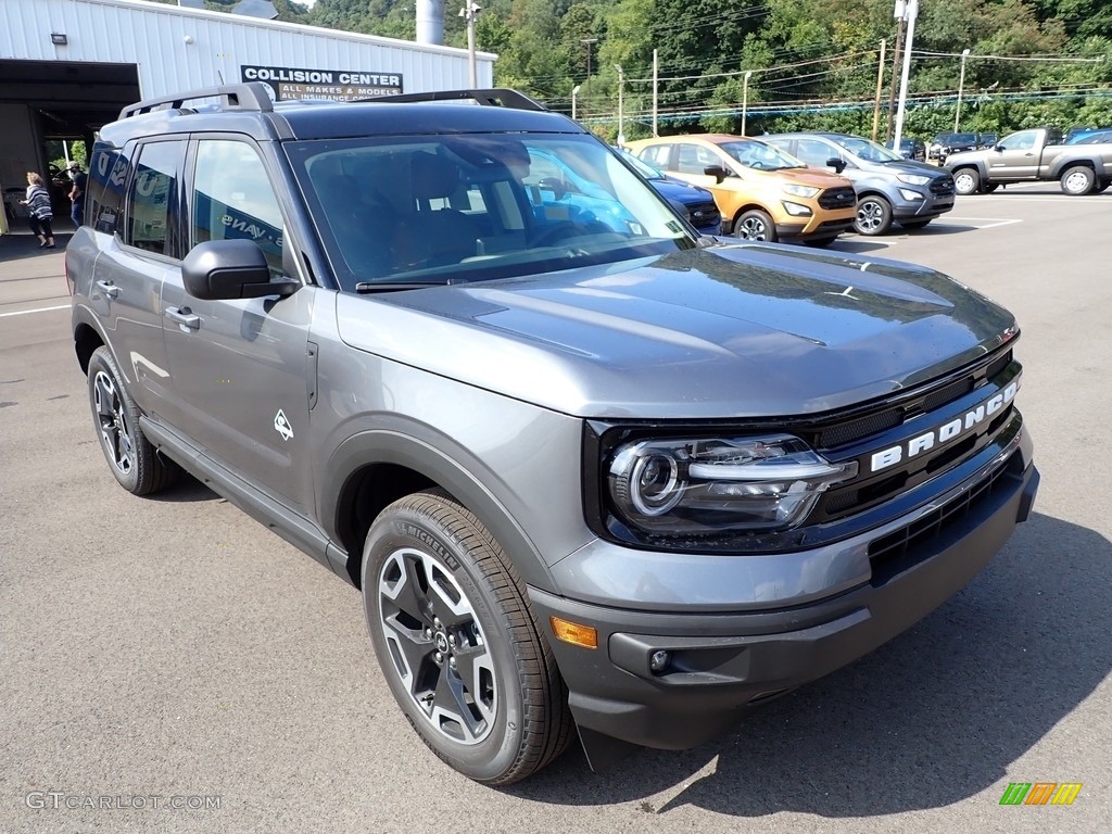 Carbonized Gray Metallic 2022 Ford Bronco Sport Outer Banks 4x4 Exterior Photo #144621160