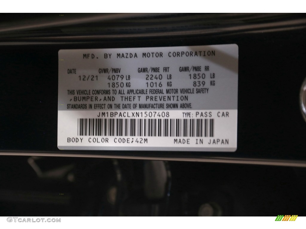 2022 Mazda3 Preferred Sedan - Deep Crystal Blue Mica / Black photo #26