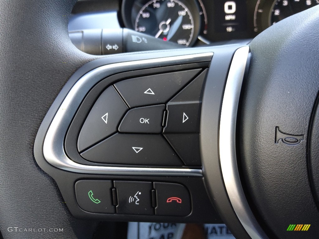 2022 Fiat 500X Pop AWD Slate Blue Steering Wheel Photo #144622732