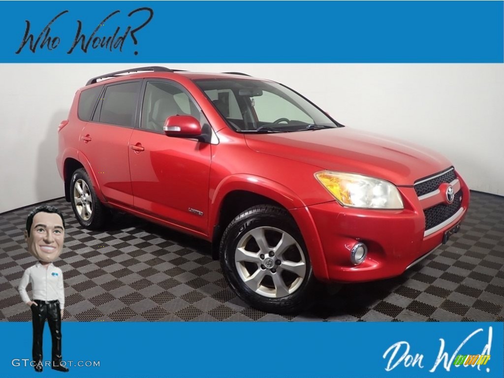 2010 RAV4 Limited V6 4WD - Barcelona Red Metallic / Ash Gray photo #1