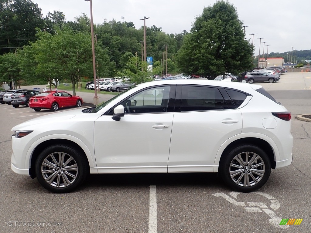 Snowflake White Pearl Mica 2022 Mazda CX-5 Turbo Signature AWD Exterior Photo #144623356