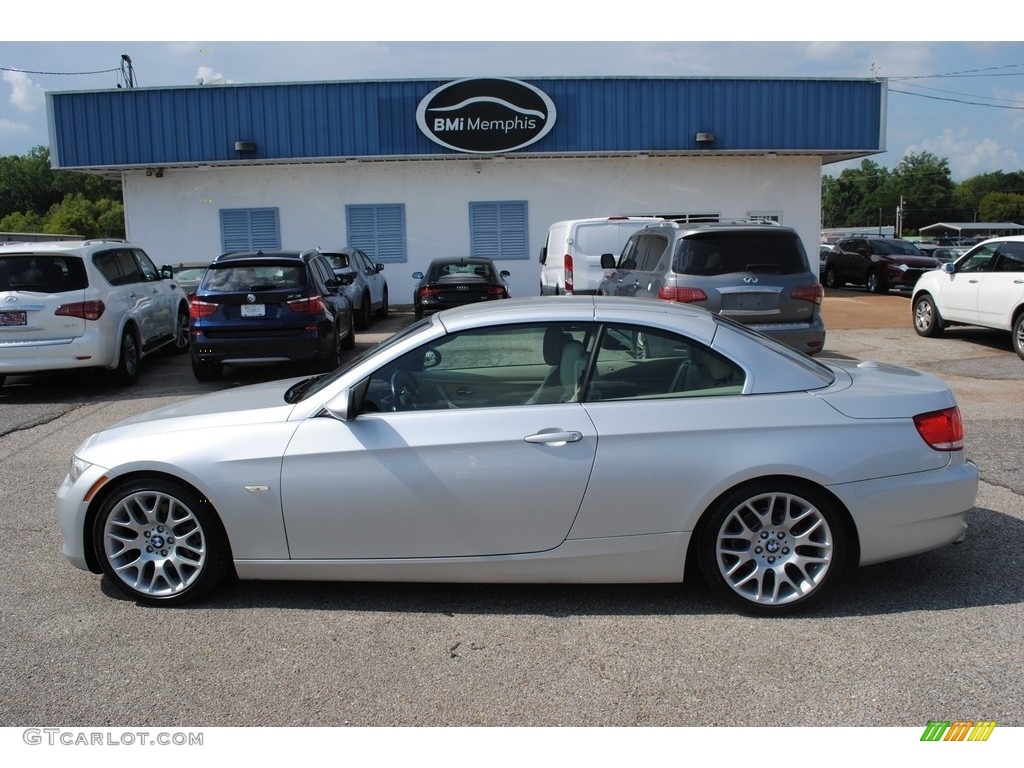 2009 3 Series 328i Convertible - Titanium Silver Metallic / Cream Beige Dakota Leather photo #2