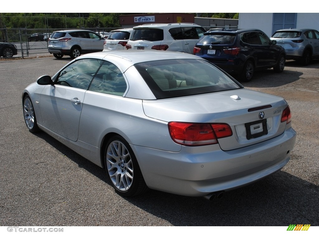 2009 3 Series 328i Convertible - Titanium Silver Metallic / Cream Beige Dakota Leather photo #3