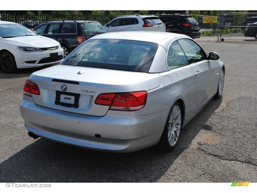 2009 3 Series 328i Convertible - Titanium Silver Metallic / Cream Beige Dakota Leather photo #5