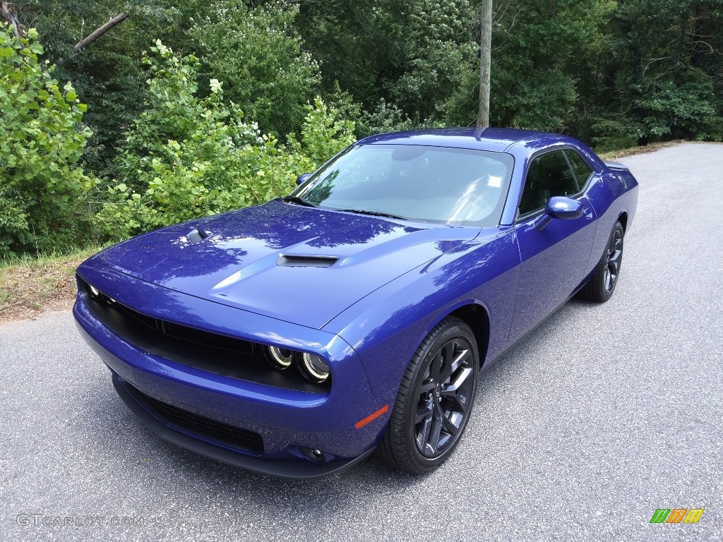 2022 Challenger SXT Blacktop - Indigo Blue / Black photo #2